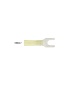 Quikcrimp Heatshrink Fork/ Spade Terminal 6mm - Yellow Pack of 100