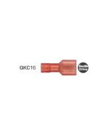 Quikcrimp 0.5 - 1.5mm2 Fully Insulated Qc Female Terminal Red Nylon Pack of 100