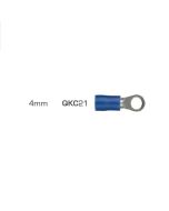 Quikcrimp 4.2mm Ring Pre-Insulated Terminal Blue pack of 100