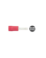 Quikcrimp QKC63 Red Flat Blade Male Terminal 2.3mm x10mm Pack of 100