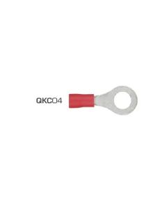 Quikcrimp 6.4mm Ring Pre-Insulated Terminal Red pack of 100