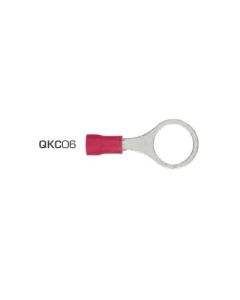 Quikcrimp 10.5mm Ring Pre-Insulated Terminal Red pack of 100