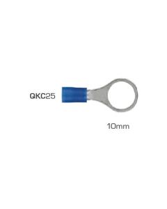 IONNIC QKC25 10.5mm Blue Vinyl Insulated Ring Terminal (Pack of 100)