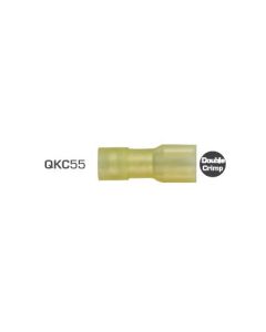 Quikcrimp 2.5 - 6.0mm2 Fully Insulated Qc Female Terminal Nylon Yellow Pack of 100