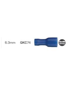 Quikcrimp 1.5 - 2.5mm2 Fully Insulated Qc Female Terminal Blue